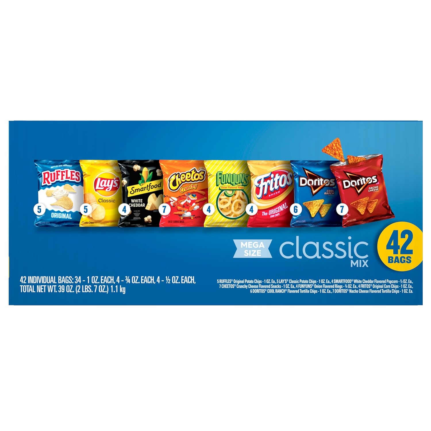 Frito-Lay Classic Mix Mega Size Variety Pack, (42 Pack) - Image 4