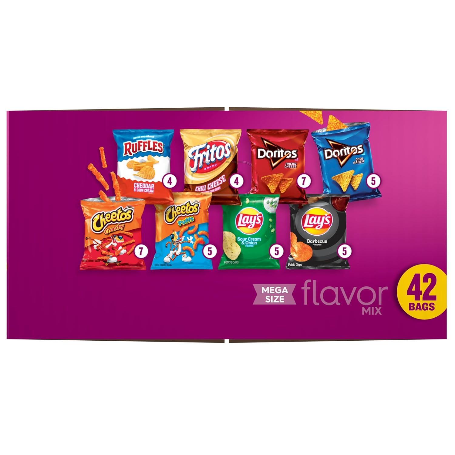 Frito-Lay Flavor Mix Mega Size Variety Pack, (42 Pack) - Image 2