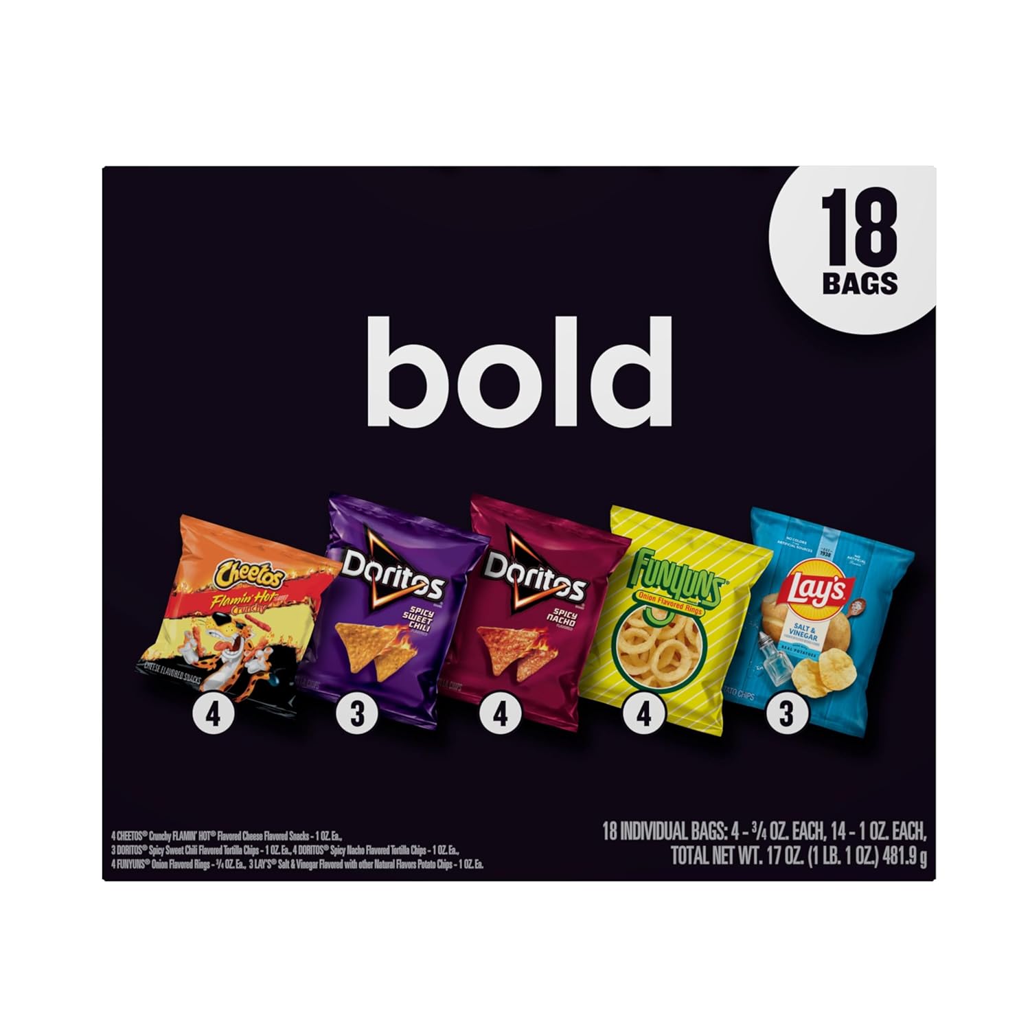 Frito-Lay Bold Mix Variety Pack (18 Count) - Image 4