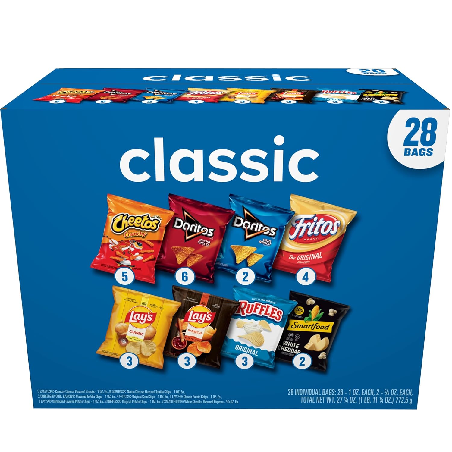 Frito-Lay Classic Mix Variety Pack, (28 Pack) (Assortment May Vary)