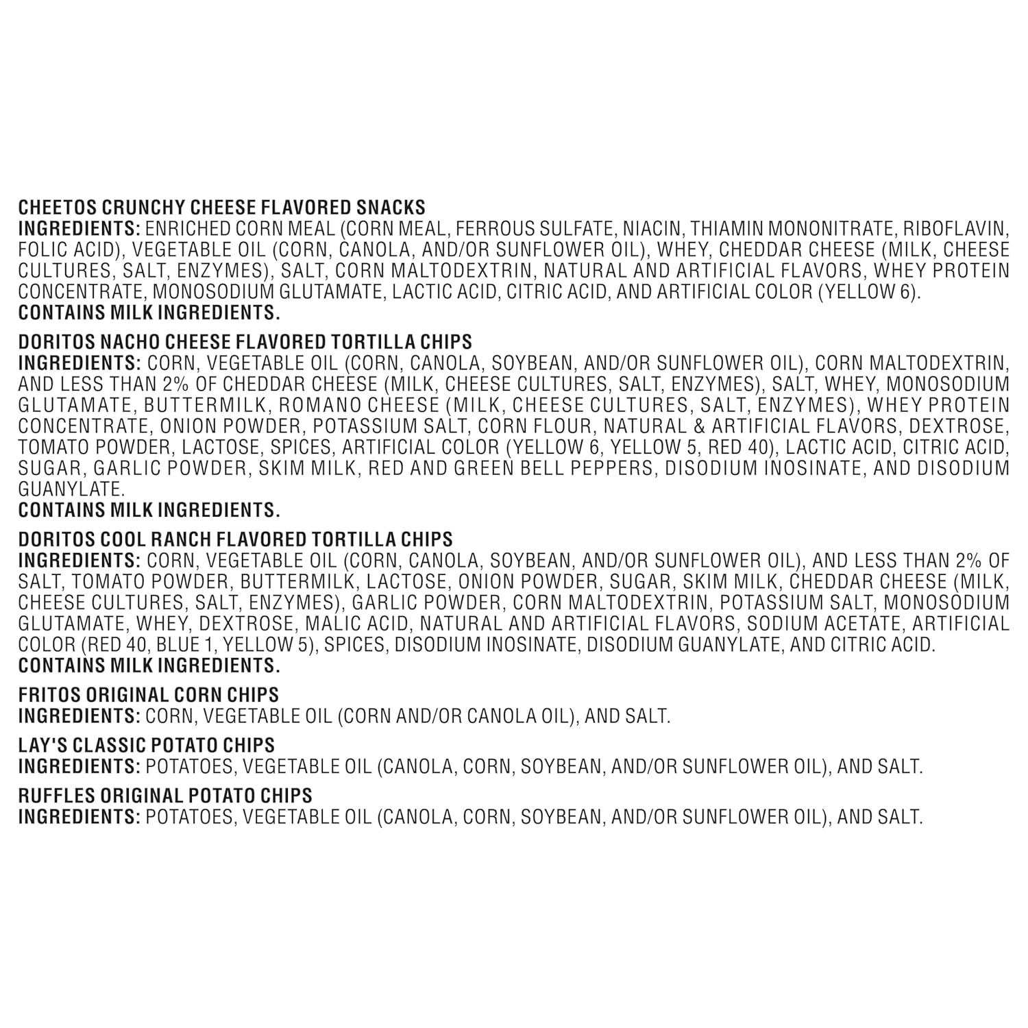Frito-Lay Snacks Variety Pack, Classic Mix, Single Serve Snack Bags, (18 Pack), Ruffles, Fritos, Cheetos, Lay's, Doritos, Chips - Image 3