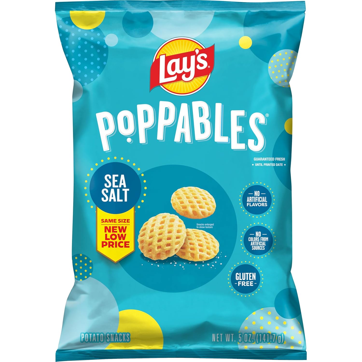 Lay's Poppables Potato Snacks Sea Salted, 5 Oz