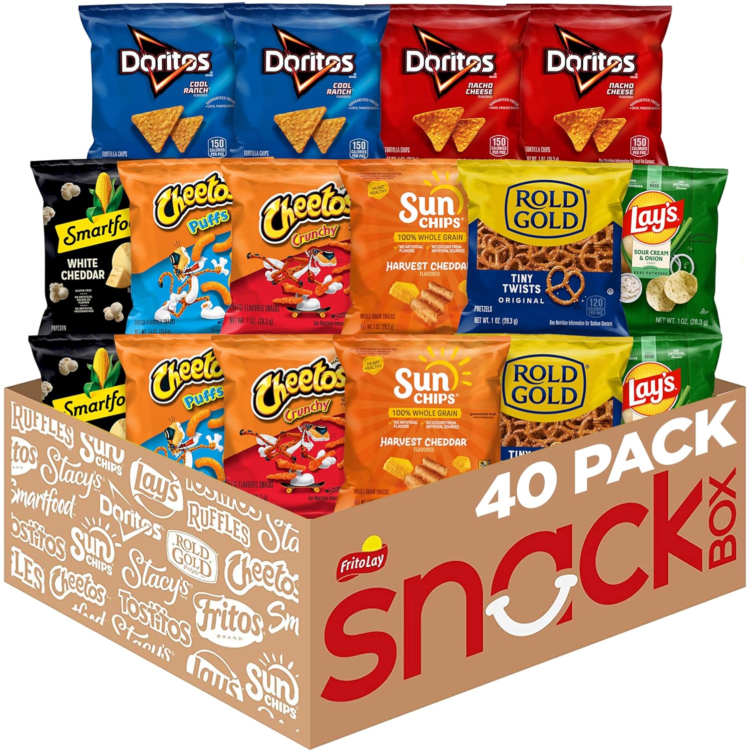 Frito-Lay Fun Times Mix Variety Pack, 40 Count