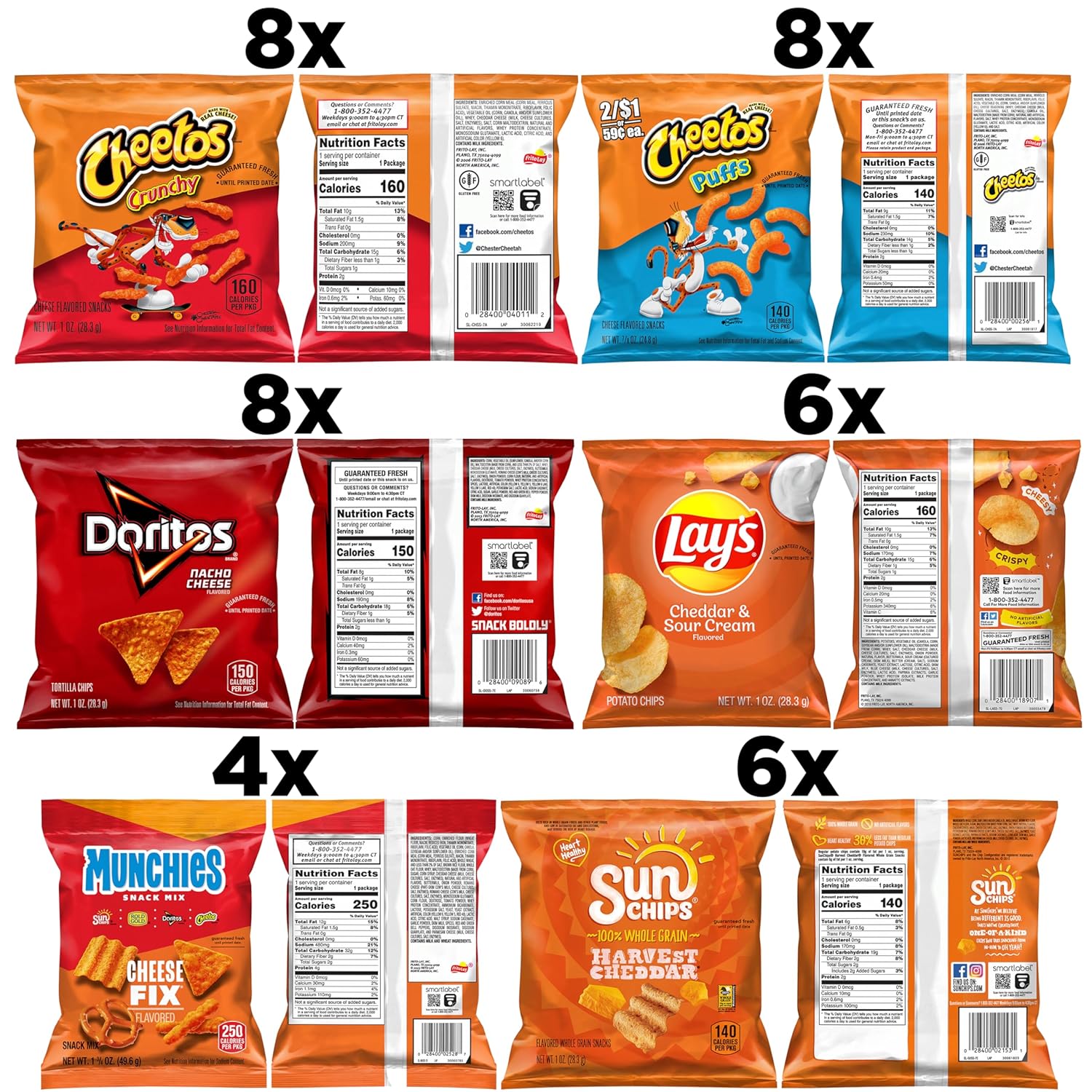 Frito Lay SPPPOA040133 Cheesy Mix Variety Pack, (Pack of 40) - Image 2