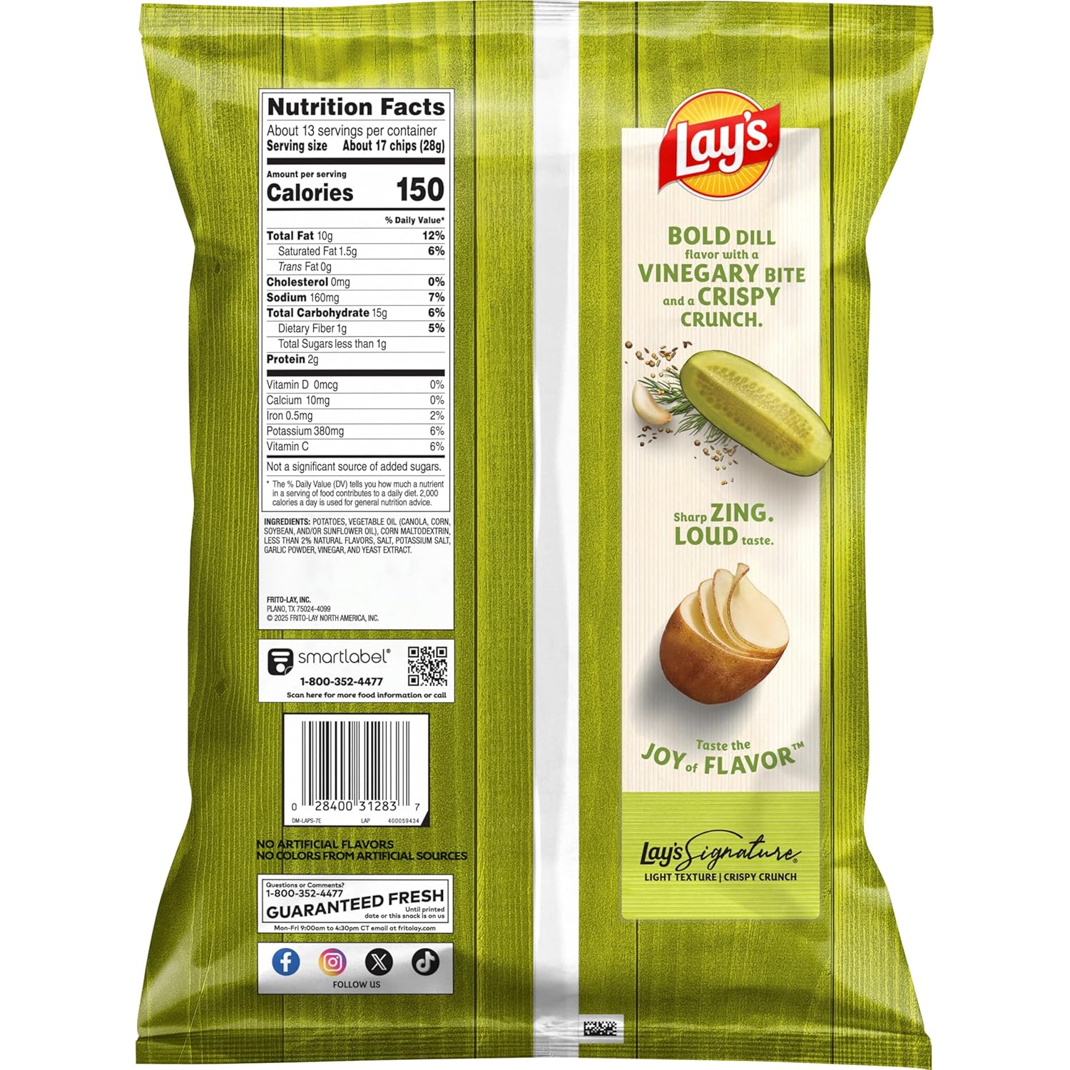 Lay's Potato Chips Dill Pickle, 12.5 Oz - Image 2