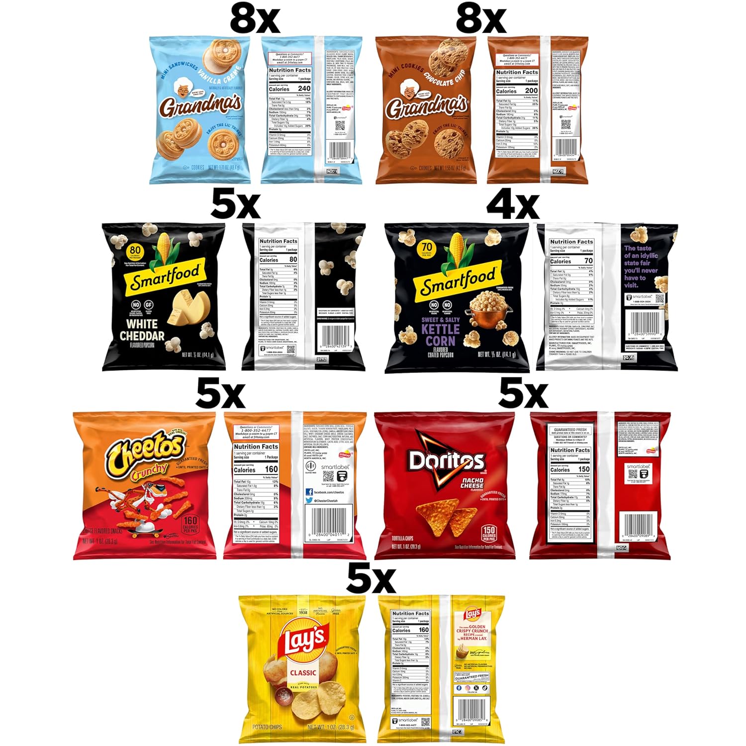 Frito-Lay Ultimate Snacktime Mix with Grandma's and Classic Snacks, 0.6 ounces, (Pack of 40) (Packaging May Vary) - Image 3